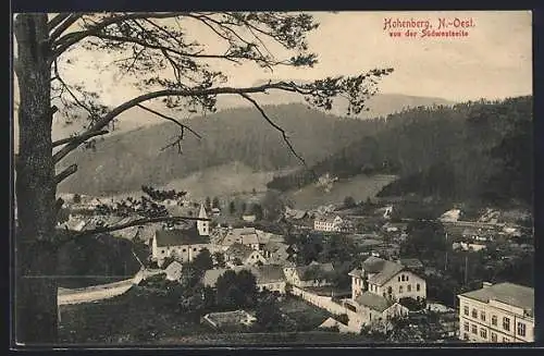 AK Hohenberg, Ortsansicht von Südesten