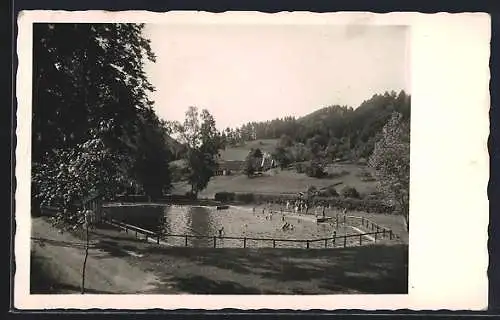 AK Kleinzell /N. Ö., Salzerbad, Evangelische Anstalten, Schwimmbad