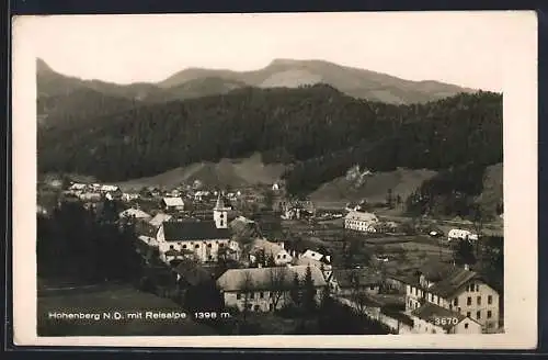 AK Hohenberg /N. D., Ortsansicht mit Reisalpe