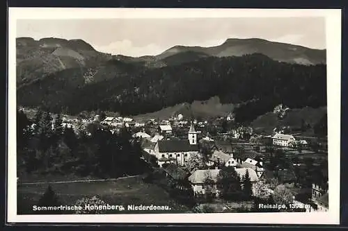 AK Hohenberg, Ortsansicht mit Reisalpe