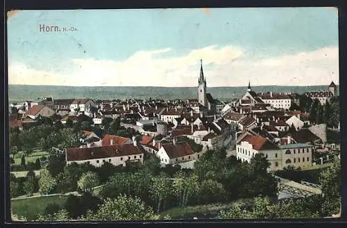 AK Horn /N.-Oe., Blick über die Ortschaft