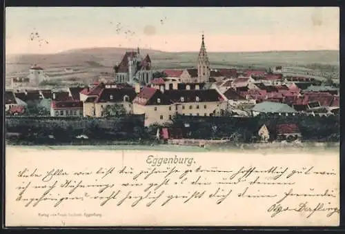 AK Eggenburg, Ortsansicht mit der Kirche