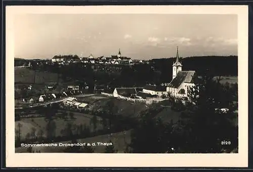 AK Drosendorf a. d. Thaya, Blick auf die Kirche