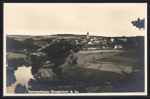 AK Drosendorf /N. Oe., Gesamtansicht aus der Ferne