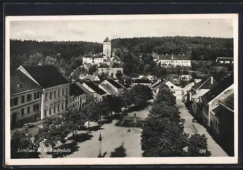 AK Litschau, Blick auf den Stadtplatz