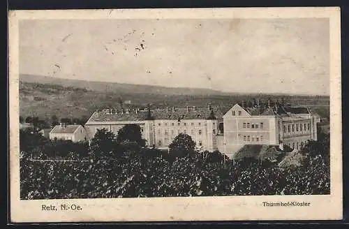 AK Retz /N.-Oe., Blick auf das Turmhof-Kloster