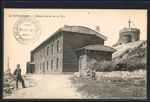 AK Le Puy-de-Dome, L`Observatoire et la Tour