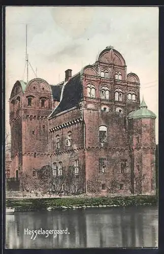 AK Hesselagergaard, Schloss vom Wasser aus