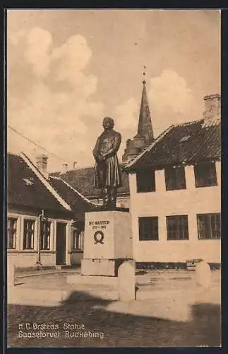 AK Rudkobing, H. C. Gersteds Statue, Gaasetorvet