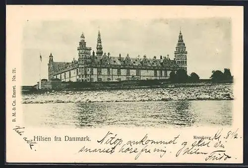 AK Kronborg, Schloss mit Uferpartie