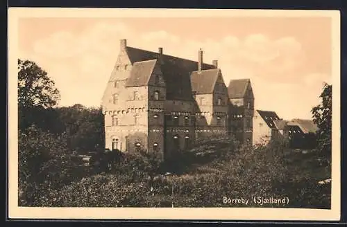 AK Borreby /Sjaelland, Blick auf das Schloss