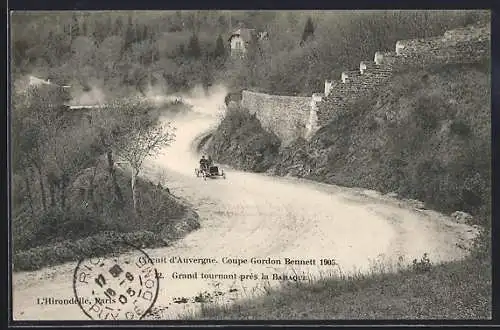 AK Coupe Gordon Bennett 1905, Grand tournant pres la Baraque