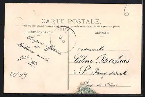 AK Auvergne, Circuit d`Auvergne, Coupe Gordon Bennett 1905, Grand tournant près la Baraque, Autorennen