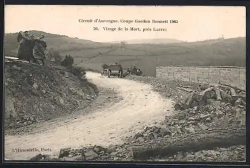 AK Lastic, Virage de la Mort, Circuit d`Auvergne Coupe Gordon Bennett 1905