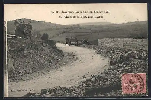 AK Lastic, Virage de la Mort, Circuit d`Auvergne Coupe Gordon Bennett 1905