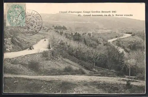 AK Roche Percée, Circuit d`Auvergne, Coupe Gordon Bennett 1905, Grand tournant
