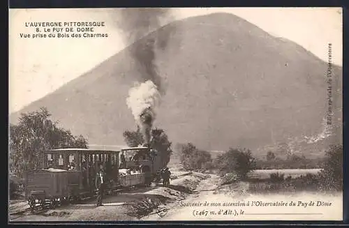 AK Bois des Charmes, Le Puy de Dome et le Chemin de fer