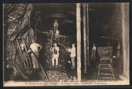 AK Mancieulles, Mines de Saint-Pierremont, Un Chantier de Dépilage