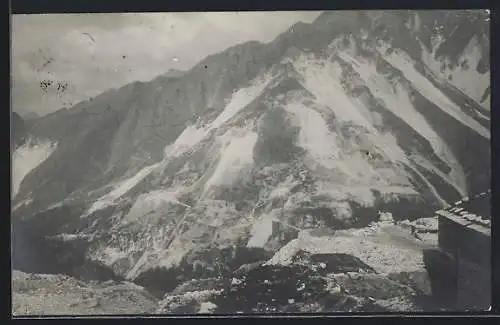 AK Carrara, Blick auf den Marmor-Steinbruch