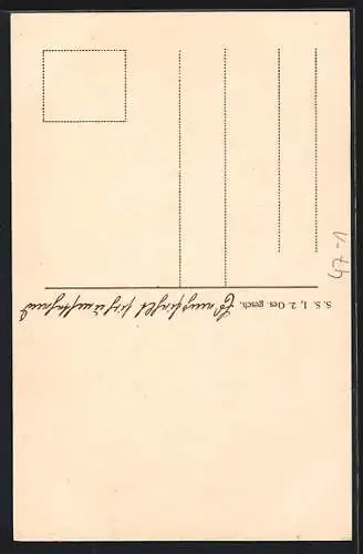 Künstler-AK Berlin, Studenten-Buchhandlung R. Trenkel, Luisenstrasse 52, Studenten-Bummel