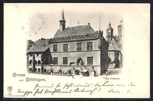 AK Göttingen, Rathaus mit Kirche