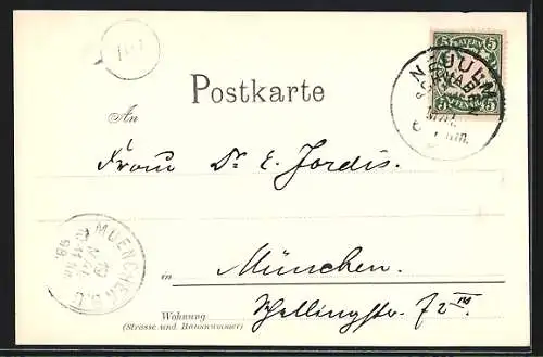 AK Ulm / Donau, Blick von Neu Ulm