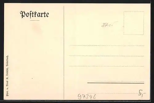 AK Iphofen, Kapelle an der Steig, Aussenansicht und Altarbild in der Kapelle