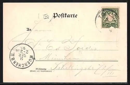 AK Tölz, Oberer und Unterer Markt, Ortsansicht vom Calvarienberg