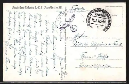 AK Frankfurt-Bornheim, Kurhessen-Kaserne, Infanterie-Regiment 81