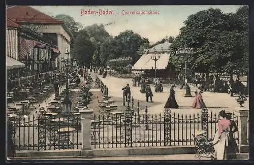 AK Baden-Baden, Conversationshaus, Terrasse