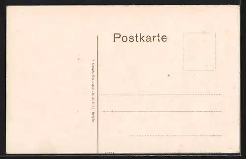 AK Saarbrücken, Hüttenwerk vom Wasser aus der Vogelschau