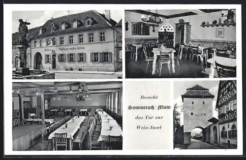 AK Sommerach / Main, Gasthaus und Metzgerei zum weissen Lamm