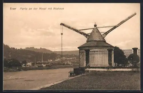 AK Trier, Mosel mit Krahnen