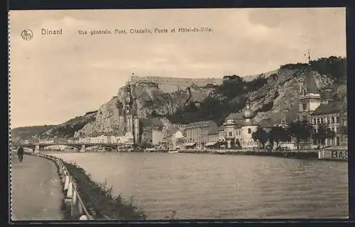 AK Dinant, Vue generale (Pont, Citadelle, Poste et Hotel de Ville)