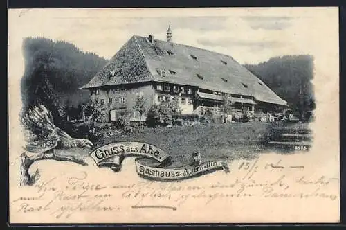 AK Aha / Schluchsee, Gasthaus z. Auerhahn