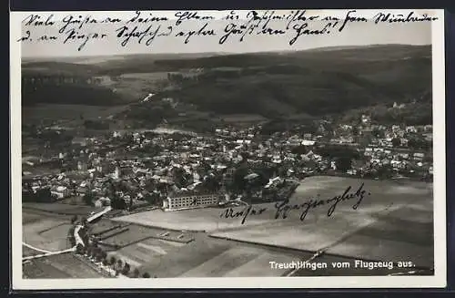 AK Treuchtlingen, Gesamtansicht vom Flugzeug aus