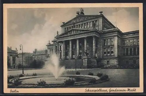 AK Berlin, Schauspielhaus am Gendarmenmarkt