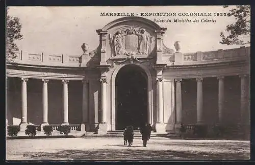 AK Marseille, Exposition coloniale 1922, Palais du Ministére des Colonies