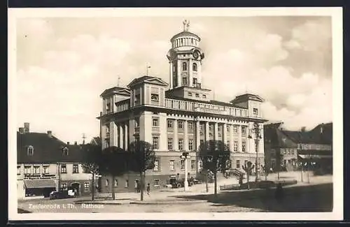 AK Zeulenroda, Rathaus, Pelzhaus Zimmer