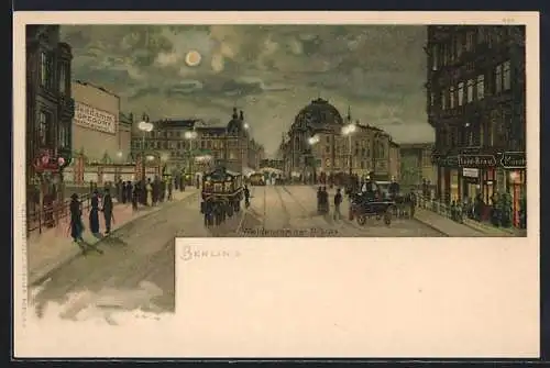 Lithographie Berlin, Weidendammer-Brücke