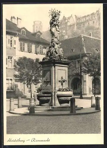 AK Heidelberg, Denkmal am Kornmarkt