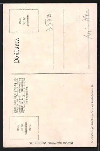 Künstler-AK Deutscher Schulverein NR: 179, Rosenburg