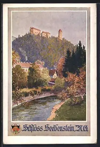 AK Deutscher Schulverein Nr. 579: Seebenstein /N.-Oe., Schloss Seebenstein