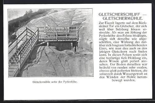 AK Bad Gastein, Gletschermühle unter der Pyrkerhöhe