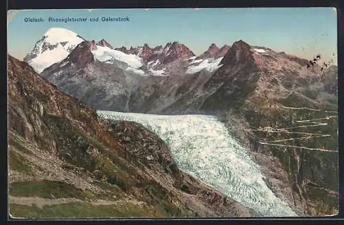 AK Gletsch, Rhonegletscher und Galenstock