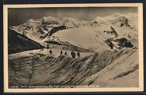 AK Morteratschgletscher, Piz Palü und Bellavista