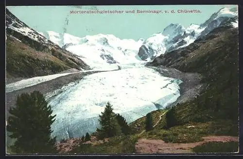 AK Morteratschgletscher & Berninagr. v. d. Chünetta