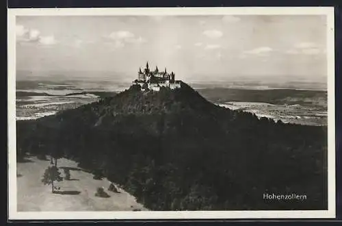 AK Blick zur Burg Hohenzollern