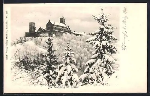 AK Eisenach, Wartburg im Schnee