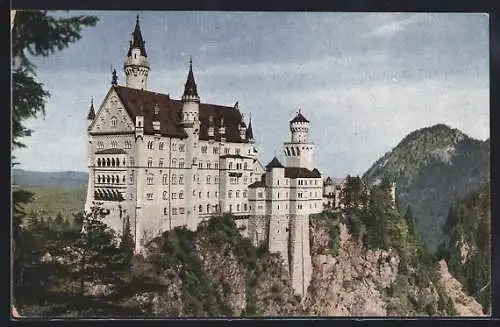 AK Blick auf Schloss Neuschwanstein